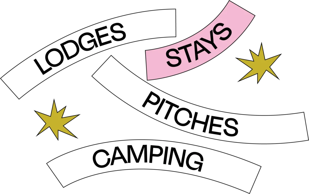 stays: lodges, pitches & camping